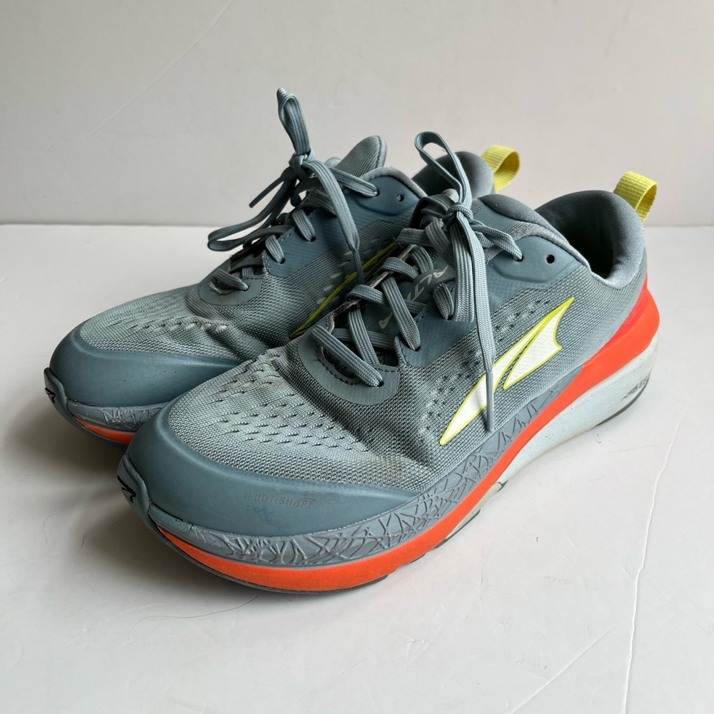 Altra Paradigm 5 Gray Coral Guiderail Athletic Running Sneakers Women’s Size 8.5